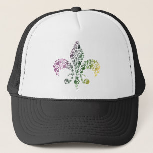 Skull Fleur De Lis Trucker Pet