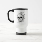 Skull Floral Art Reisbeker (Links)