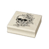 Skull Floral Art Rubberstempel (Stempel)