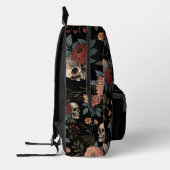 Skull Floral Dark Backpack  Bedrukte Rugzak (Links)