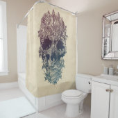 Skull Floral Douchegordijn (In situ)