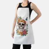 Skull Floral Halloween Spooky Schort (Insitu)