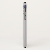 Skull Floral Rozen Black White Gothic Halloween Ho Case-Mate iPhone Case (Achterkant/links)