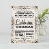  Skull & Flourishes Wedding Uitnodiging (Staand voorkant)