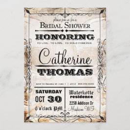 Skull & Flourishes Wedding Uitnodiging