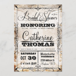 Skull & Flourishes Wedding Uitnodiging