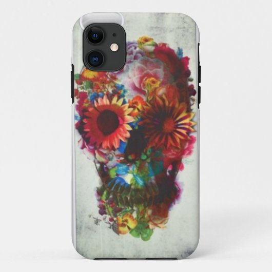 Skull Flower hoesje Xtreme iPhone 5/5s bescherming (Achterkant)
