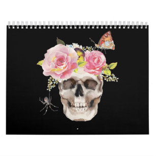 Skull Flowers Butterfly Spider Halloween Gift Kalender