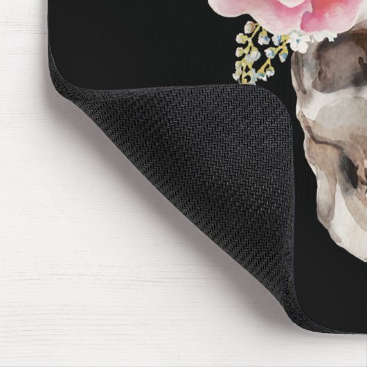 Skull Flowers Butterfly Spider Halloween Gift Muismat (Hoek)