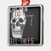 Skull forensic science CSI dode mannen Metalen Ornament (Links)