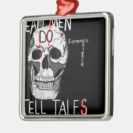 Skull forensic science CSI dode mannen Metalen Ornament (Links)