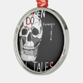 Skull forensic science CSI dode mannen Metalen Ornament (Links)