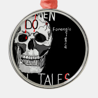 Skull forensic science CSI dode mannen Metalen Ornament