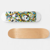 Skull forest-skateboarddeck persoonlijk skateboard (Horizontaal)