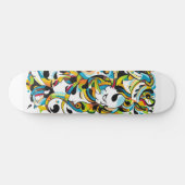 Skull forest-skateboarddeck persoonlijk skateboard (Horizontaal)
