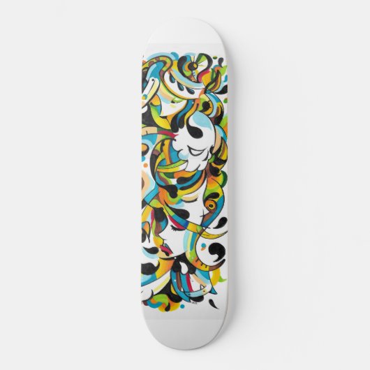Skull forest-skateboarddeck persoonlijk skateboard (Voorkant)