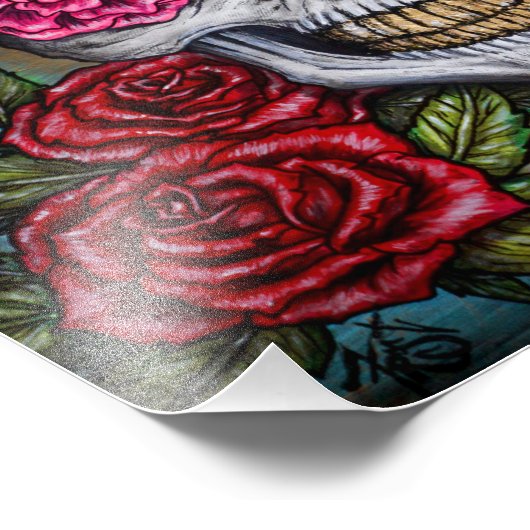 Skull Foto Afdruk (Hoek)