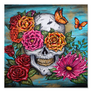 Skull Foto Afdruk