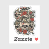 Skull Garden Sticker (Vel)