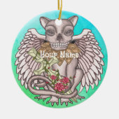 Skull Gargoyle-ornament Keramisch Ornament (Voorkant)