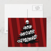 Skull Garland-kerstboom Feestdagenkaart (Voorkant / Achterkant)