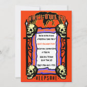 Skull Gatekeeper Party Uitnodiging (Voorkant)