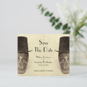 Skull Gay en de heer  Retro Sepia Budget (Staand voorkant)