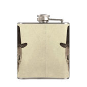 Skull Gay Mr. en Mr. Retro Sepia Best Man Heupfles (Achterkant)