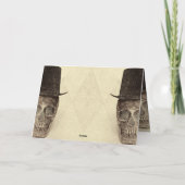 Skull Gay Mr. en Mr.  Sepia Retro bruiloft (Achterkant)