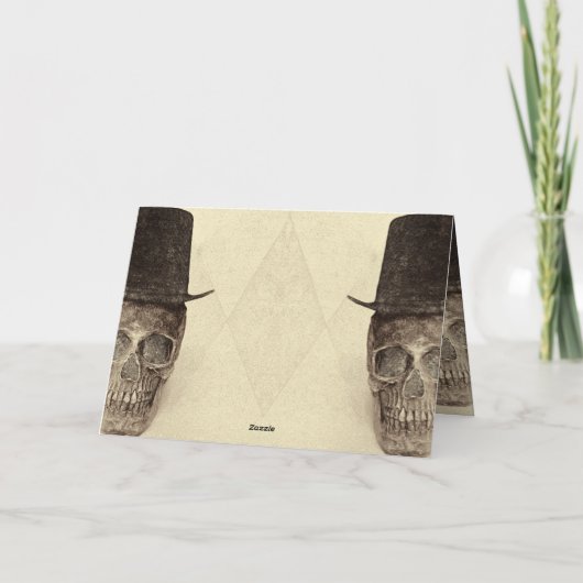 Skull Gay Mr. en Mr. Sepia Retro bruiloft (Achterkant)