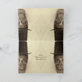 Skull Gay Mr. en Mr.  Sepia Retro bruiloft (Binnen)