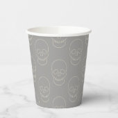 Skull - Ghost Grey and Bone Papieren Bekers (Links)