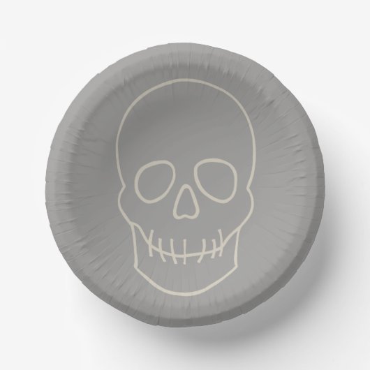 Skull - Ghost Grey and Bone Papieren Kommen (Voorkant)