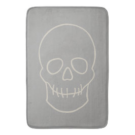 Skull - Ghost Grey and Bone White Badmat