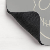 Skull - Ghost Grey and Bone White Muismat (Hoek)