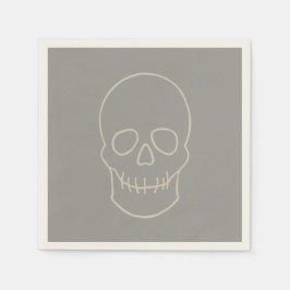 Skull - Ghost Grey and Bone White Servet