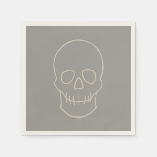 Skull - Ghost Grey and Bone White Servet