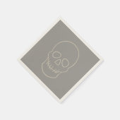 Skull - Ghost Grey and Bone White Servet (Hoek)