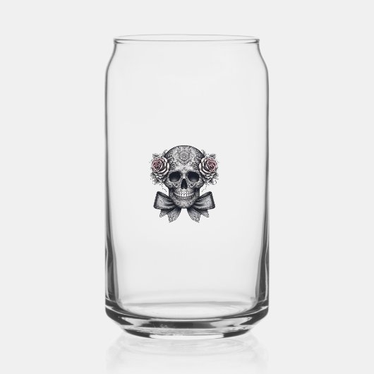 skull glass blikvorm glas (Voorkant)