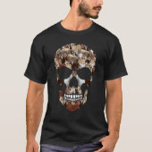 Skull Goats Farmer Halloween Costume Day Boys T-shirt (Voorkant)