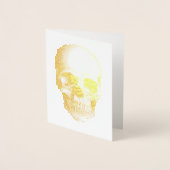 SKULL Gold Foil Note Card Folie Kaarten (Voorkant)
