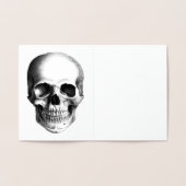 SKULL Gold Foil Note Card Folie Kaarten (Binnen)