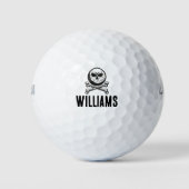 Skull Golf Ball en Crossbones Gepersonaliseerde na Golfballen (Voorkant)