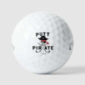 Skull Golf Balls - Putt Pirate Vaderdag Gift Golfballen (Voorkant)