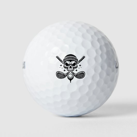 Skull golfballen, Golfen skull golfballen (Voorkant)