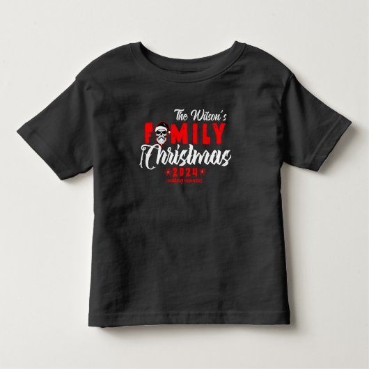Skull Gothic Family Christmas Kinder Shirts (Voorkant)