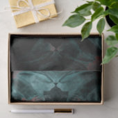 Skull Gothic Floral Blauwgroen Black Red Grunge Te Tissuepapier (Geschenk)