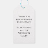 Skull Gothic Graduation Party Radiologie Cadeaulabel (Achterkant)