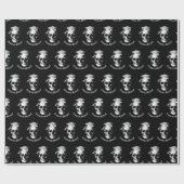 Skull Gothic Graduation Party Radiologie Cadeaupapier (Vlak)