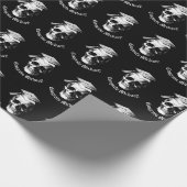 Skull Gothic Graduation Party Radiologie Cadeaupapier (Hoek)